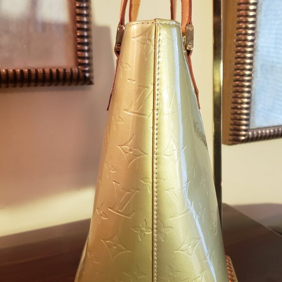 Louis Vuitton LV Handbag Houston Olive Vernis Good Comndition - Picture 4 of 16